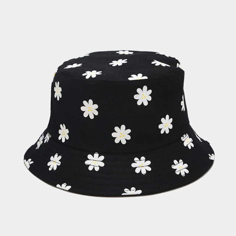 Printed fisherman's outdoor reversible sun hat